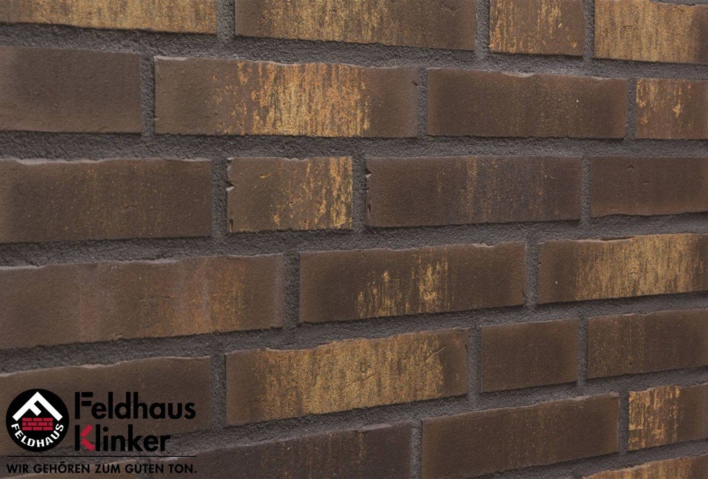 Фасадная плитка ручной формовки Feldhaus Klinker R747 vascu geo legoro NF14, 240*14*71 мм