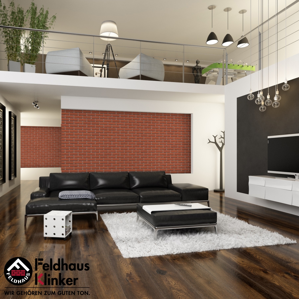 Фасадная плитка ручной формовки Feldhaus Klinker R487 Terreno rustico NF14, 240*14*71 мм