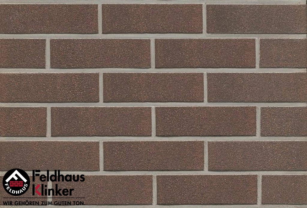 Клинкерная фасадная плитка Feldhaus Klinker R550 Geo Senso с песком NF9, 240*9*71 мм